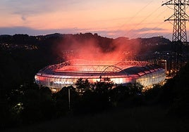 Anoeta 'arde' con Rammstein: Las espectaculares imágenes del estadio desde Zorroaga