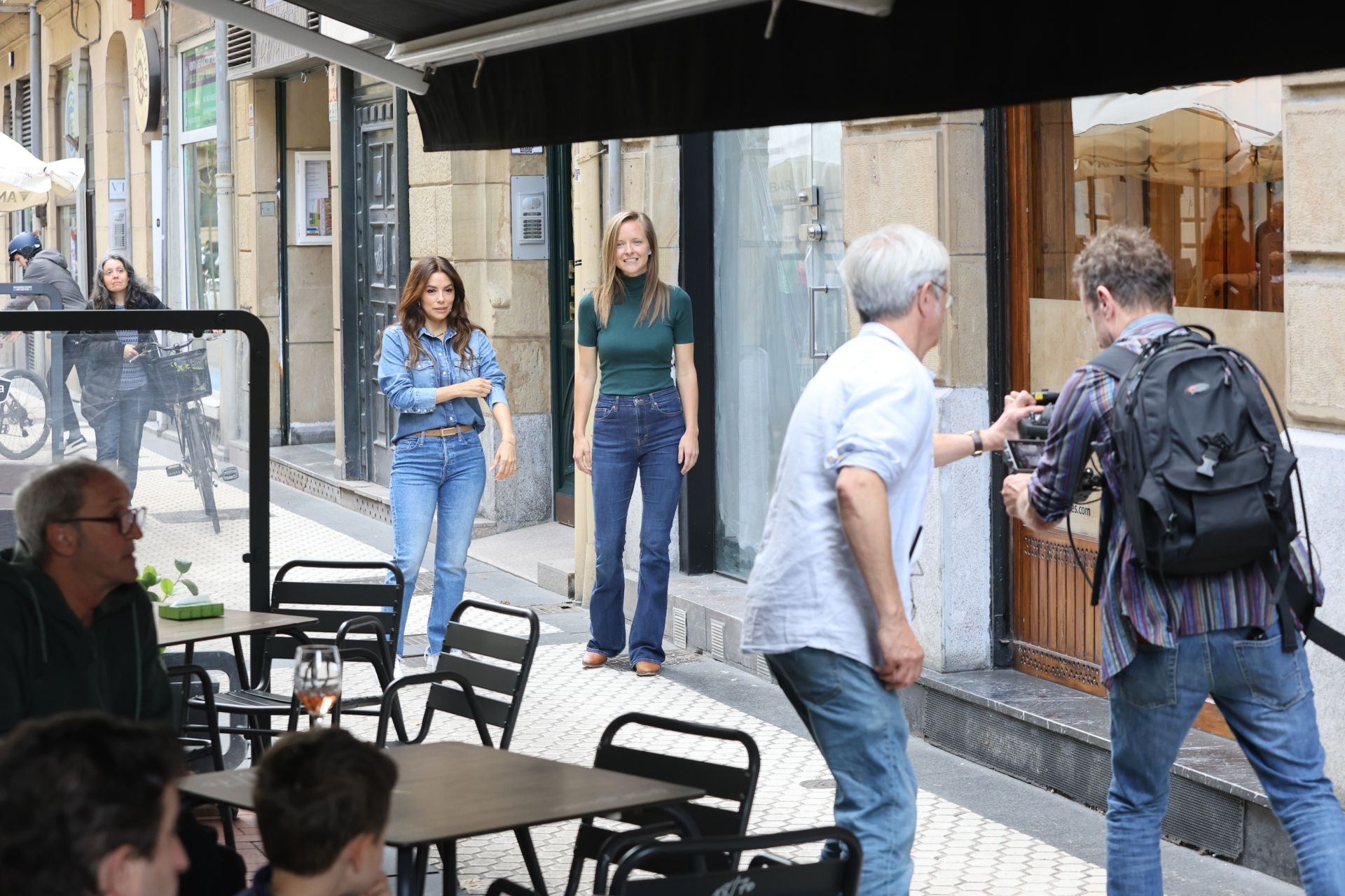 Eva Longoria disfruta de la gastronomía donostiarra