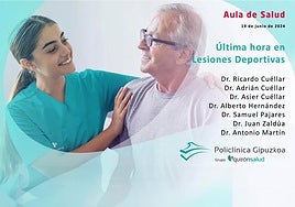 Retransmisión en directo del Aula de Salud: Última hora en Lesiones Deportivas
