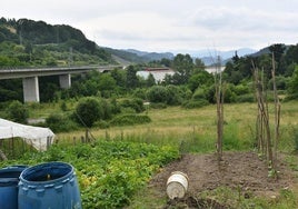 Zona de Ezkio, en el entorno del barrio de Santa Lutzi y Anduaga, donde se proyecta la industrialdea.