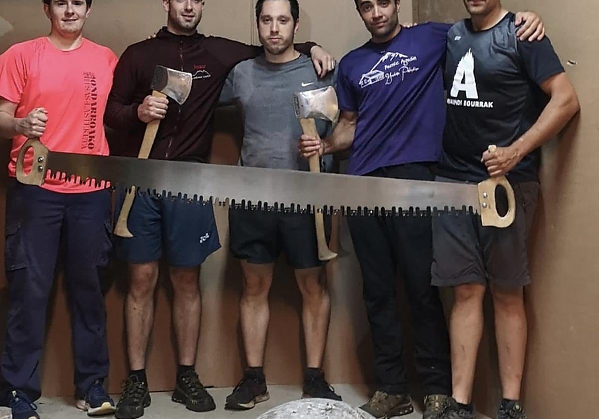 Cinco de los seis integrantes del desafío de esta tarde.