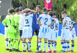 El equipo alevín de la Real, en el reciente torneo Futures de Orlando.