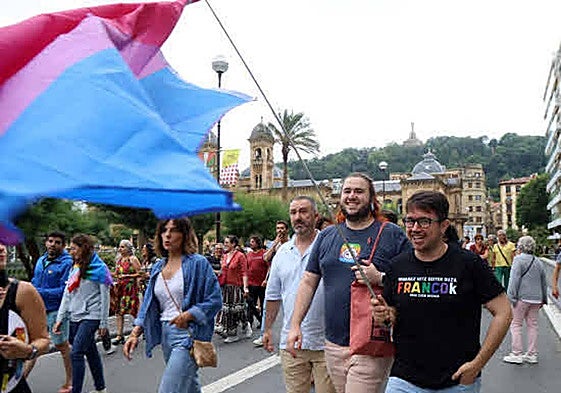 Manifestación por el día del Orgullo 2023 en Donostia