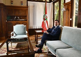 Imanol Pradales, en la entrevista concedida a DV el pasado jueves.