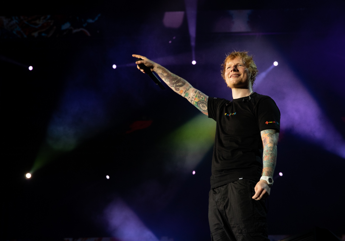 Ed Sheeran en su concierto en Tenerife