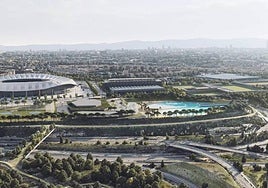 La playa urbana de Madrid no forma parte de la construcción de la primera fase de la 'Ciudad del Deporte'.