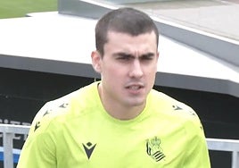 Barrene se ha entrenado con el grupo en Zubieta.