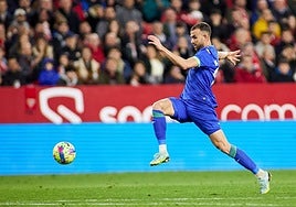 Borja Mayoral, esta pasada temporada con el Getafe.