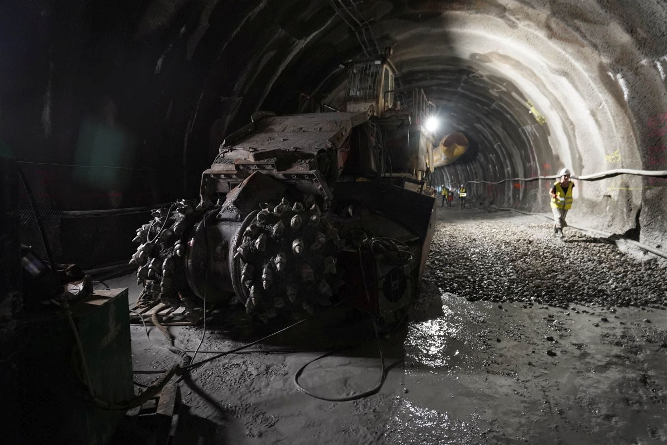 Así avanzan las obras en la línea del Topo de San Sebastián