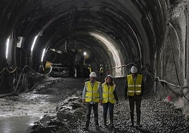 Así avanzan las obras en la línea del Topo de San Sebastián