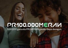 Primeran plataformak 100.000 erabiltzaileen langa gainditu du