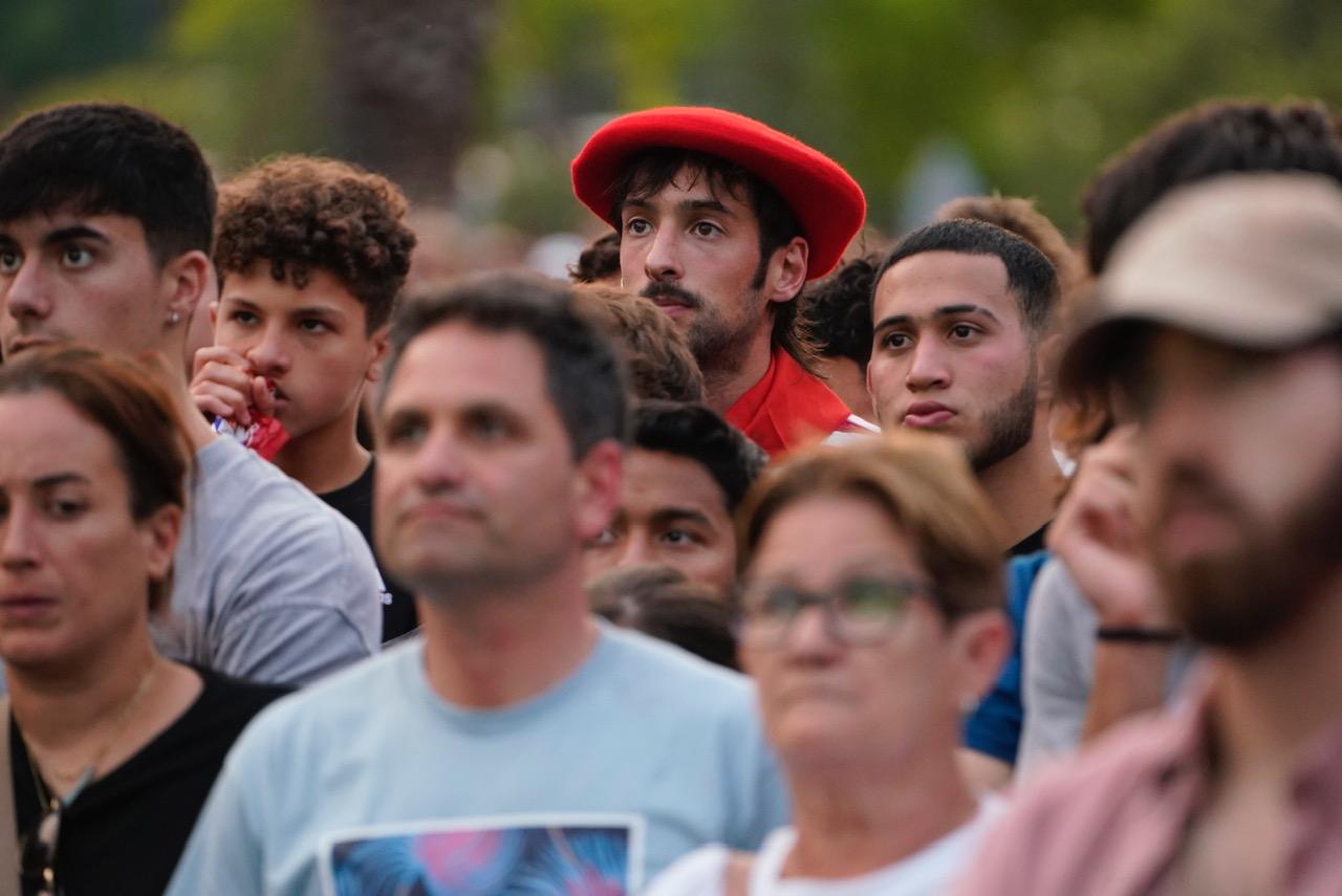 Las imágenes del ambiente para ver la final de la Eurocopa en Anoeta