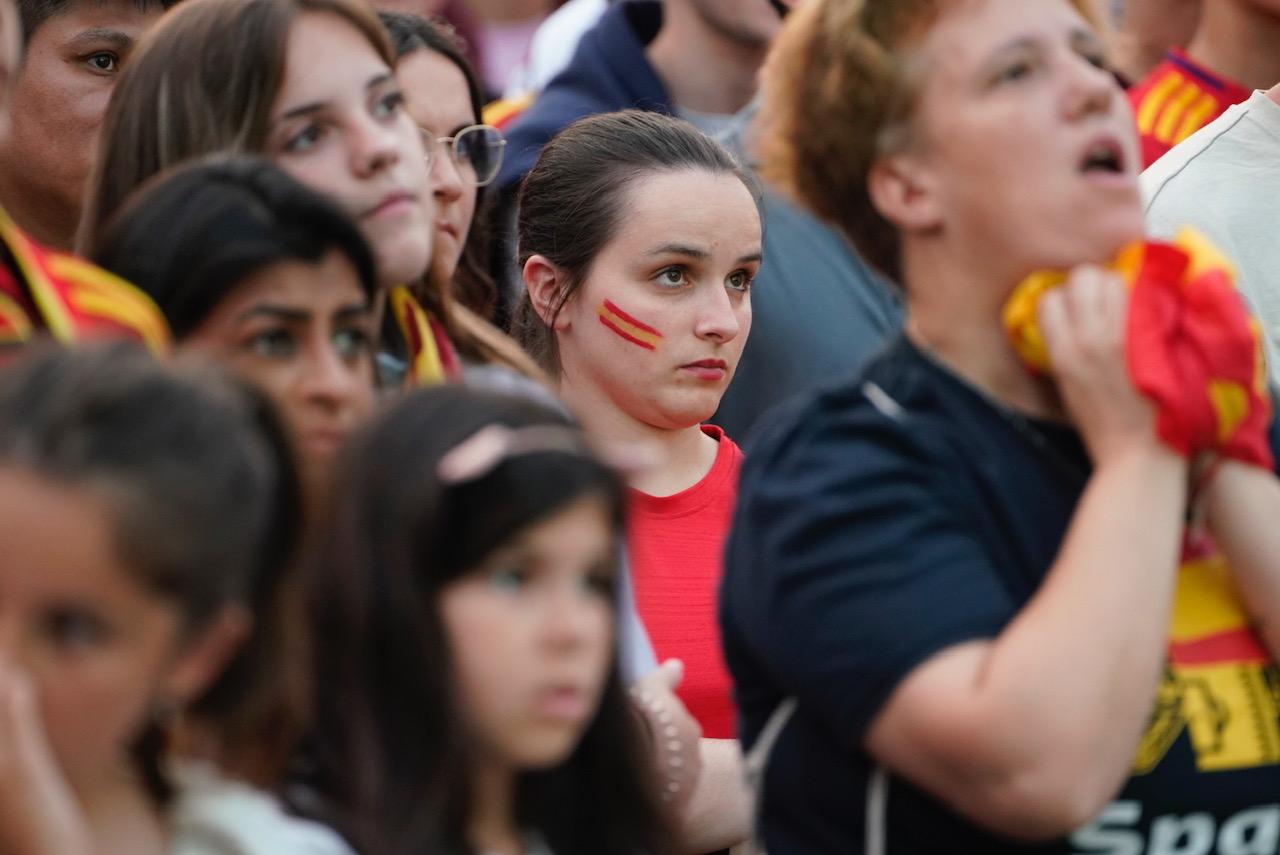 Las imágenes del ambiente para ver la final de la Eurocopa en Anoeta