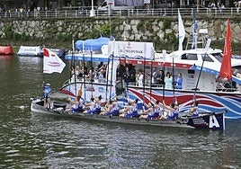 Arraun Lagunak también se hizo con la bandera el sábado.