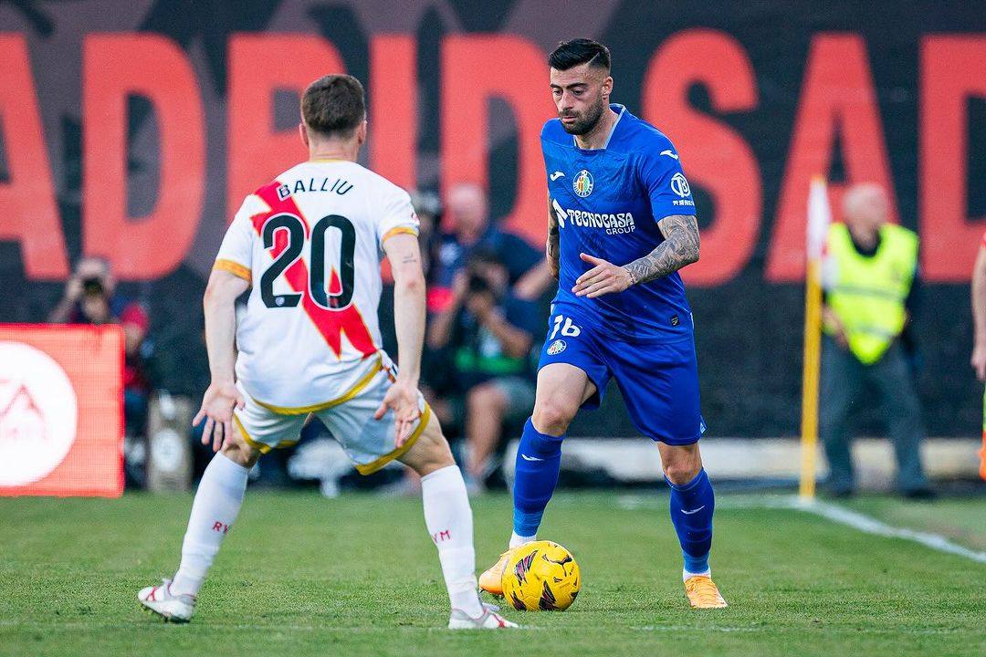 Diego Rico durante un partido ante el Rayo Vallecano