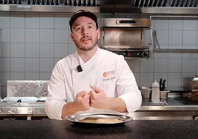 Receta de bacalao negro den miso de Óscar Santos del Restaurante Nobu