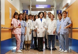 Maite Martínez Zabaleta, en la Unidad de Ictus del Hospital Donostia.