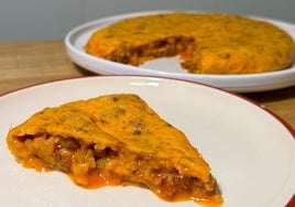 Receta de tortilla de patatas y chorizo