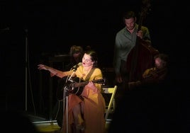 Silvia Pérez Cruz, durante su concierto en el Kursaal