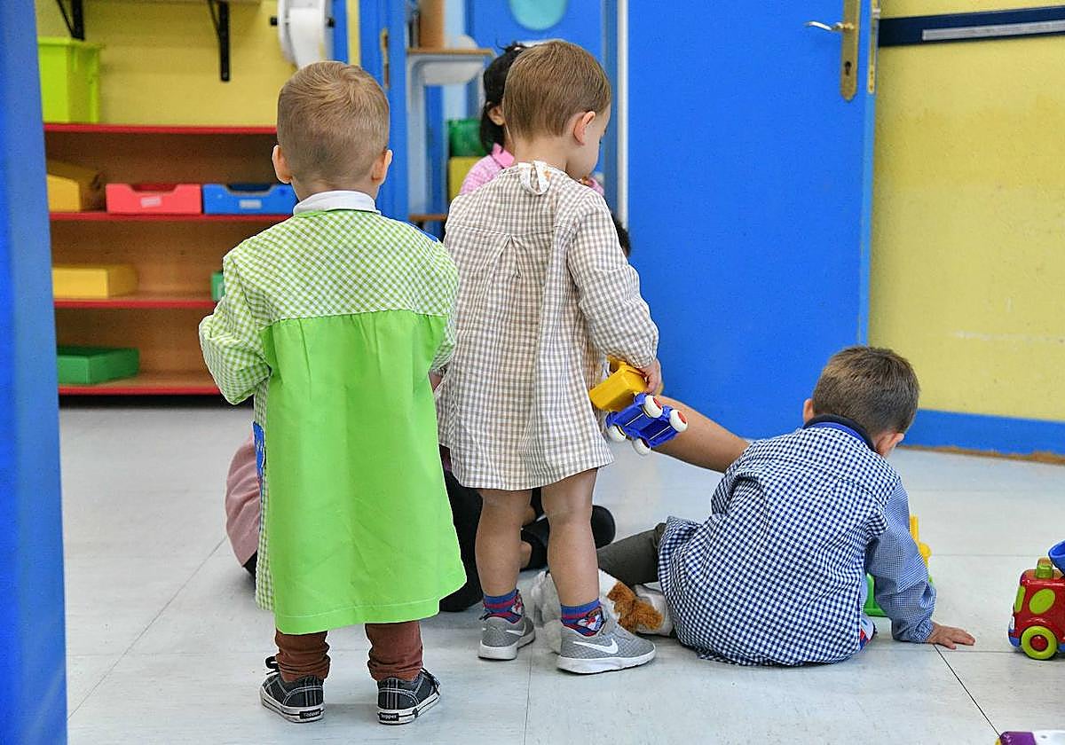 Niños en un aula de Educación Infantil.