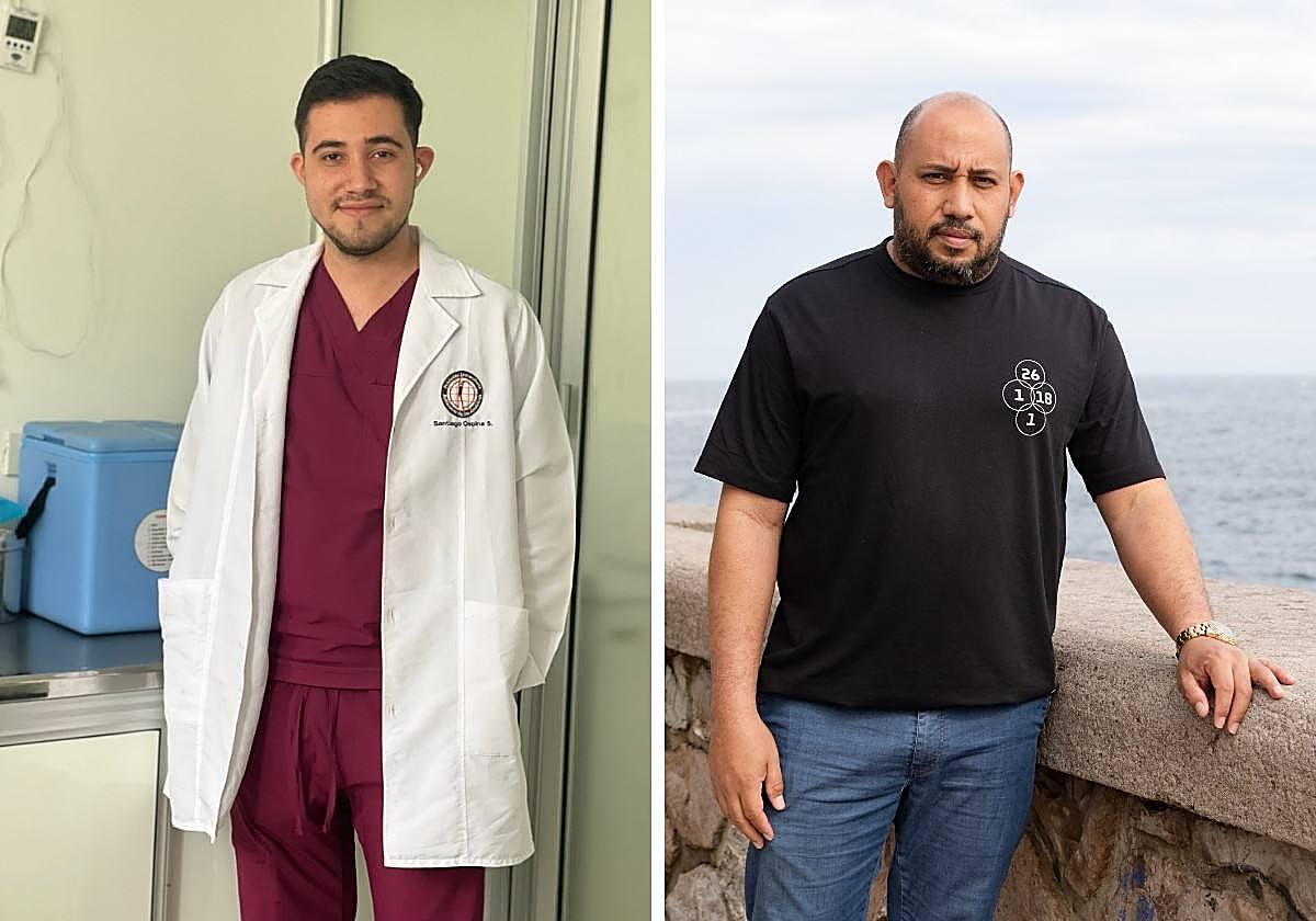 Santiago Ospina, en un hospital de Colombia, y Ronald Barrera, en San Sebastián.