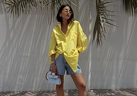 Alexandra Pereira luce como pocas las bermudas 'denim'