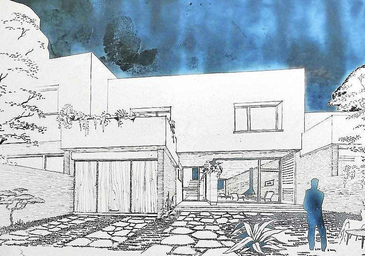 Imagen principal - Perspectiva de una vivienda unifamiliar adosada en el condominio de Montesol.