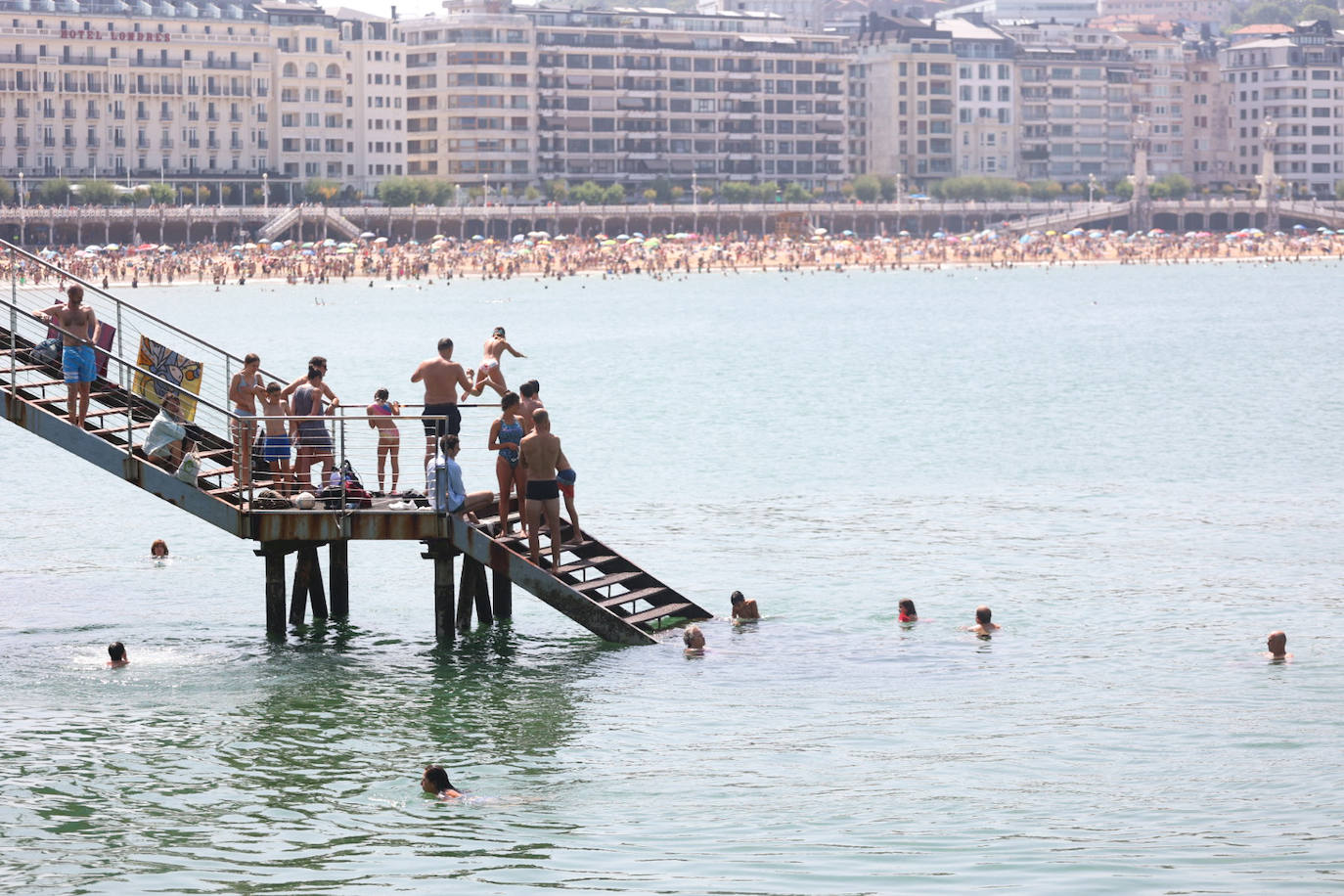Ola de calor en Gipuzkoa