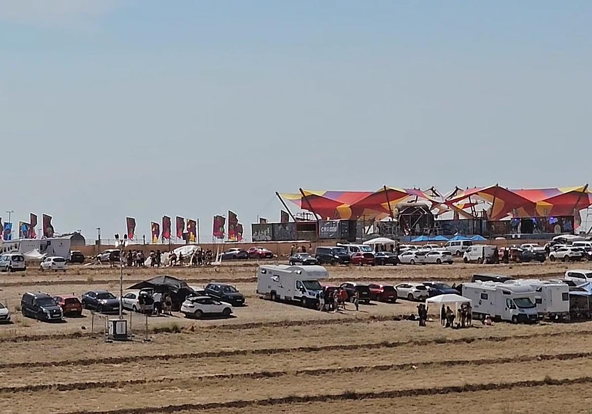 Vista general del Monegros Desert Festival.