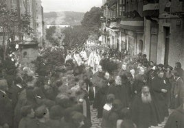 Una de las procesiones celebradas en 1921.