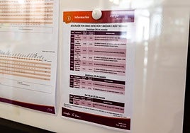 Cartel informativo en la estación de Lezo-Errenteria sobre los cortes de servicio en Renfe.