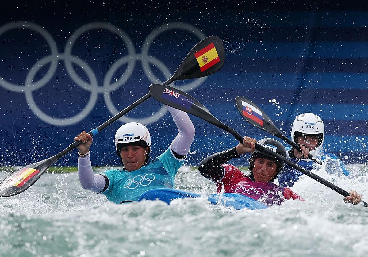 Lazkano, emparejada con Jones en la primera ronda de kayak cross.