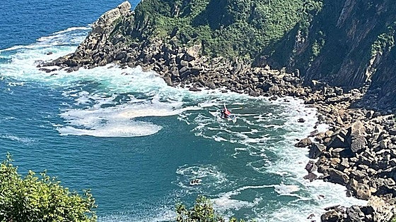 La búsqueda del bañista desaparecido en una cala de Igeldo se reanudará mañana