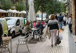 Imagen de archivo de la calle Matía en el Antiguo de San Sebastián.
