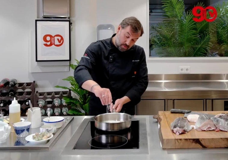 Receta de merluza en salsa verde de Martín Aristondo