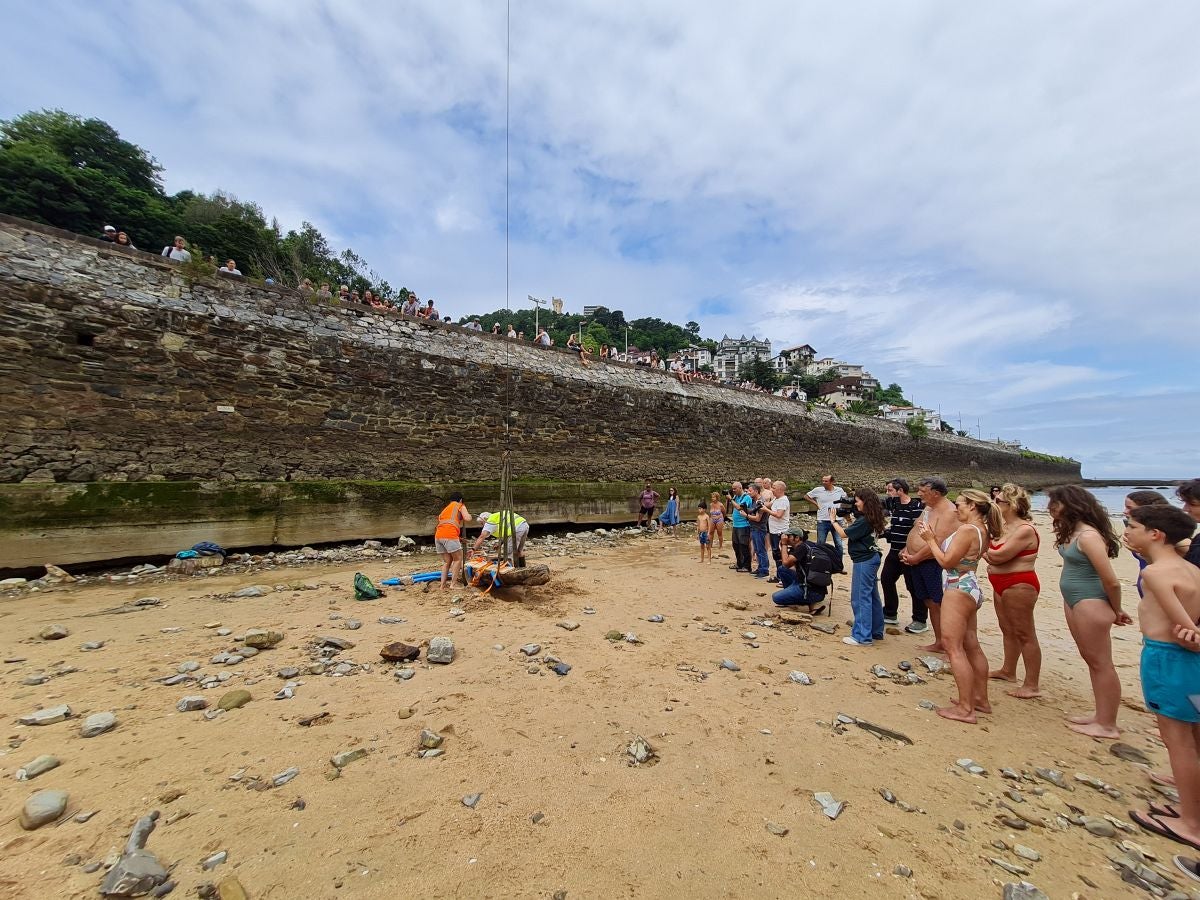 Un tesoro arqueológico al descubierto de los bañistas