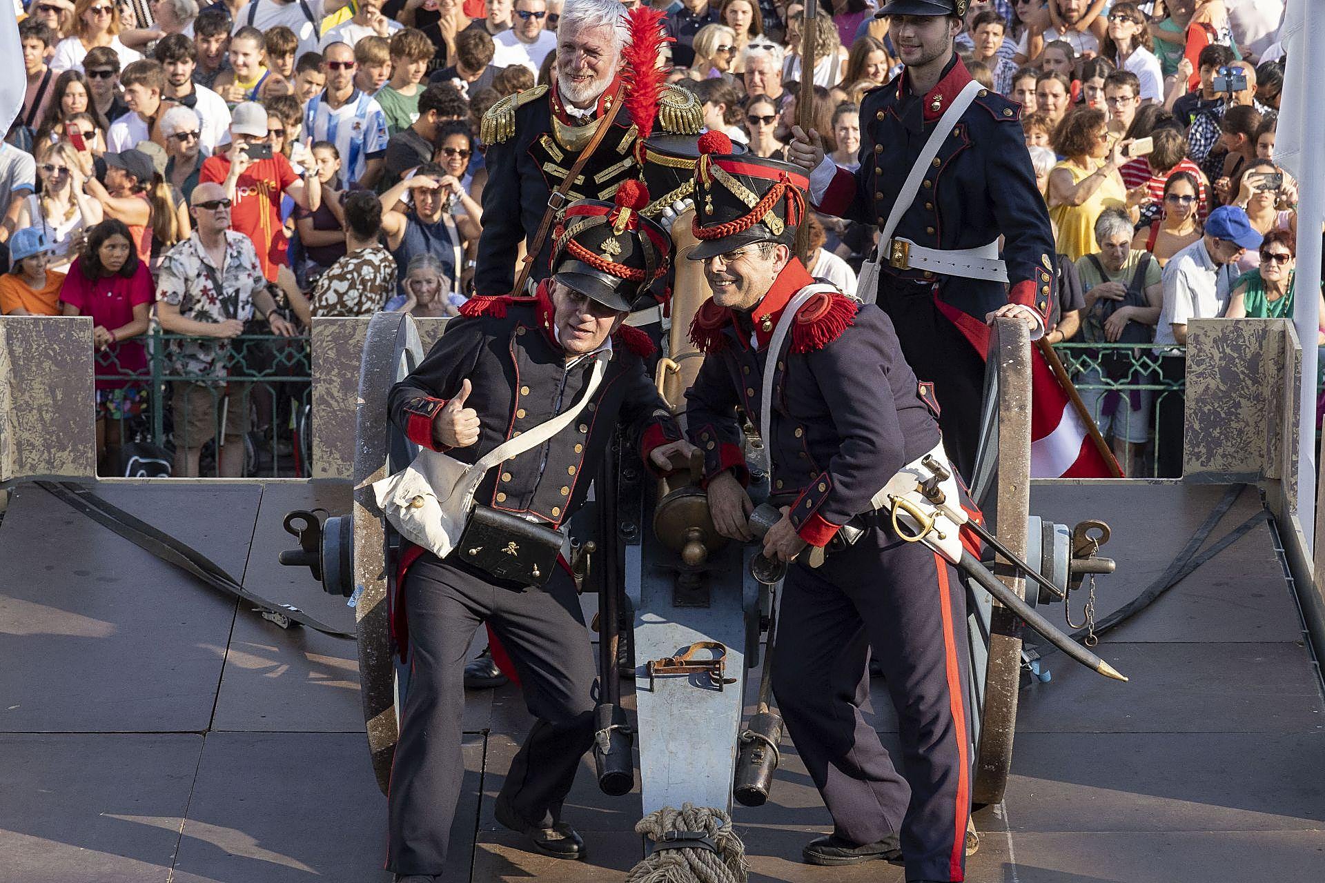 Las mejores imágenes del Cañonazo donostiarra