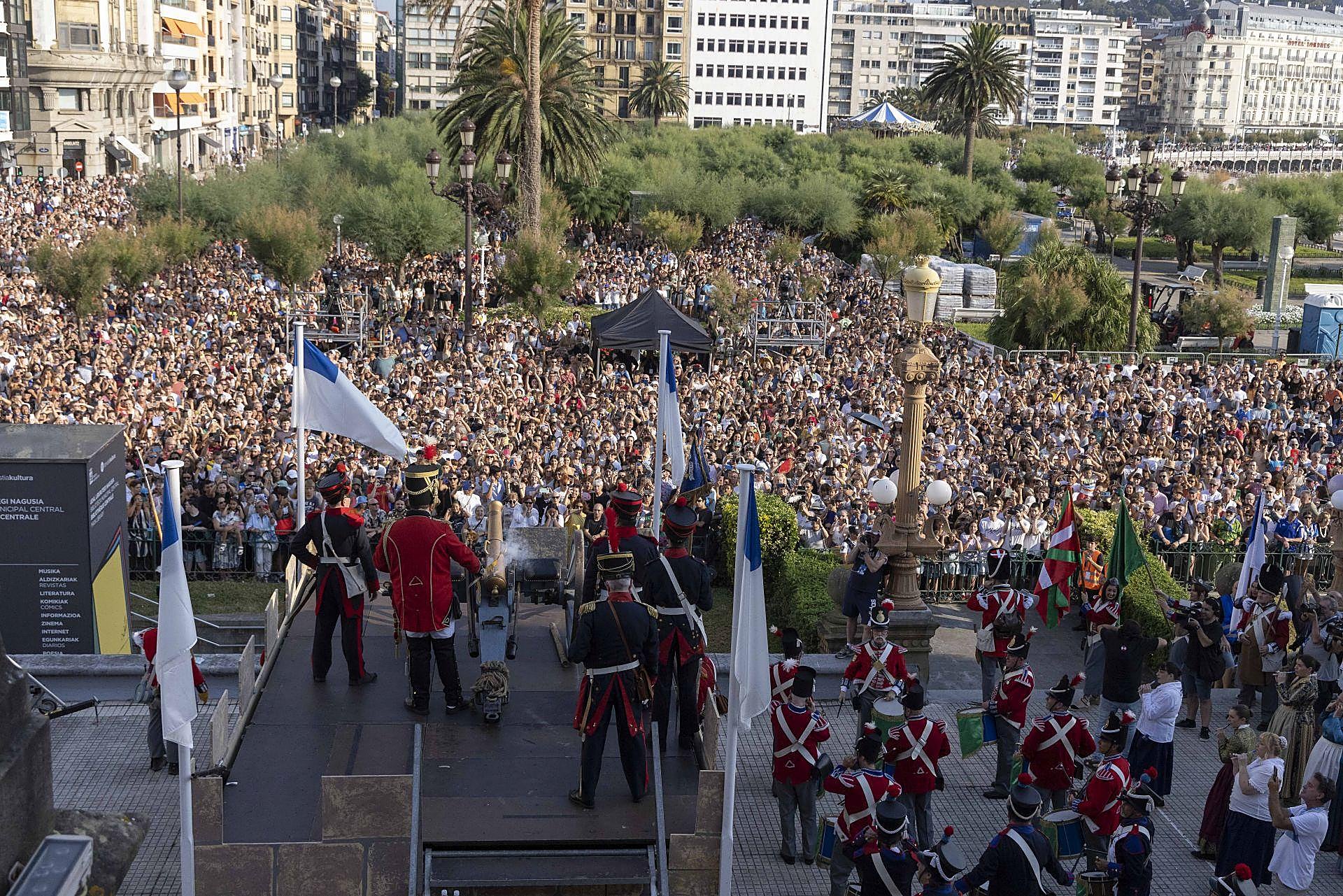 Las mejores imágenes del Cañonazo donostiarra
