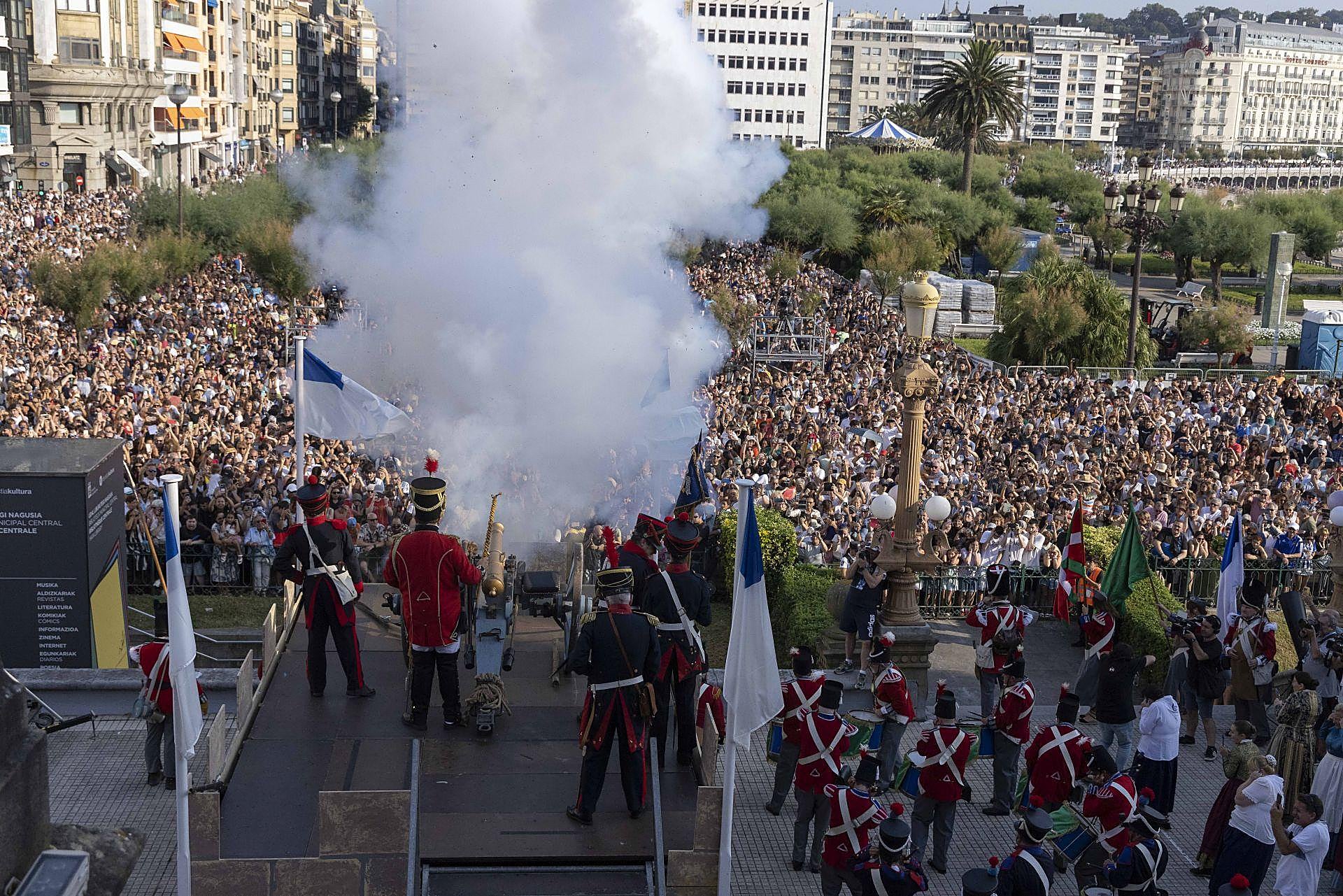 Las mejores imágenes del Cañonazo donostiarra