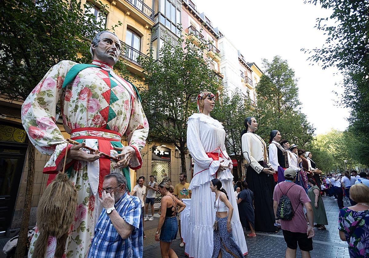Gigantes en la Semana Grande de Donostia este 2024.