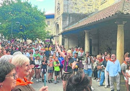 El pistoletazo de salida a cargo de Loramendi fue uno de los momentos álgidos de la tarde.