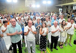 Joseba Egibar y Andoni Ortuzar, durante la apertura del curso político del PNV que celebró el pasado año en el Antoniano Ikastetxea de Zarautz.