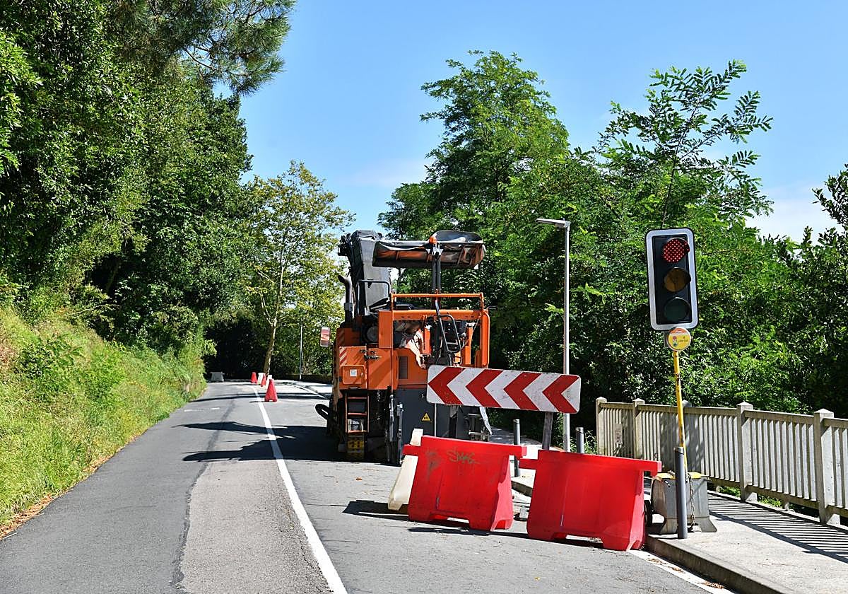 Los trabajos en el paseo de Ulia ya están señalizados.