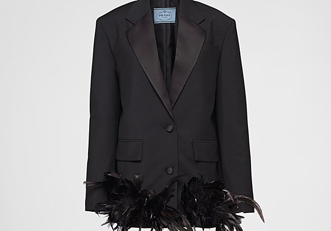 'Blazer' con plumas Prada