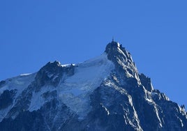 Pico de Aiguille du Midi, junto al Mont Blanc du Tacul.