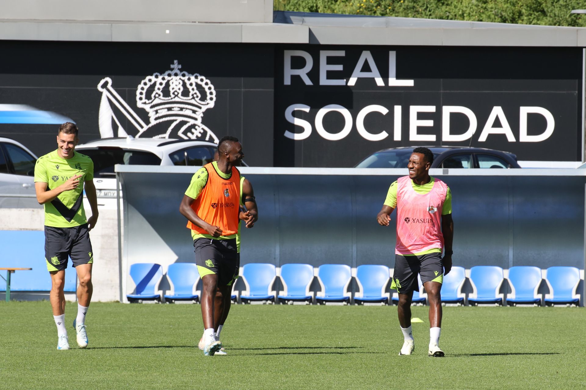 Imágenes del último entrenamiento de la Real Sociedad antes de recibir al Alavés