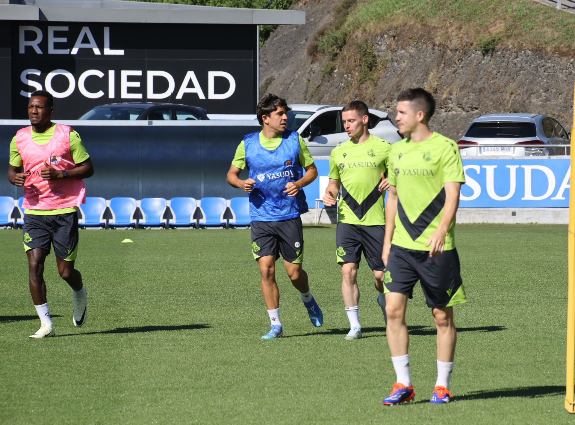 Imágenes del último entrenamiento de la Real Sociedad antes de recibir al Alavés