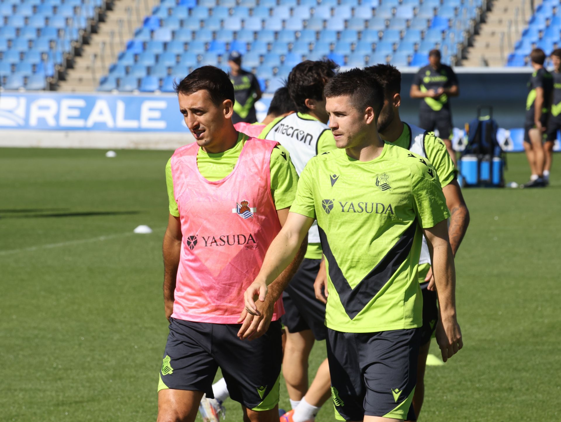 Imágenes del último entrenamiento de la Real Sociedad antes de recibir al Alavés
