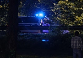 La Ertzaintza este miércoles en el lugar del accidente inspeccionando la zona.