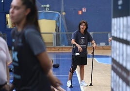 Azu Muguruza, este viernes en el Josean Gasca.